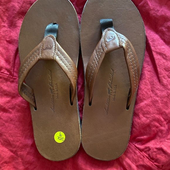 Brown Leather Flip-Flops main image 5